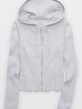 S Aerie Women's Grey Hoodie